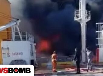 Μύκονος: Συνεχίζεται η κατάσβεση του πλοίου – Βρίσκεται σε υπήνεμο σημείο