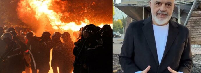 Αλβανία: Χάος στα Τίρανα για 4η μέρα, με 152 συλλήψεις και 120 τραυματίες αστυνομικούς – «Ξένα χέρια – Δεν θέλουν την Αλβανία σε ειρήνη», καταγγέλλει ο Έντι Ράμα (video)