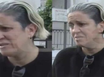 Μαρία Μαζωνάκη: Συντετριμμένη έξω από το πατρικό τους στη Νίκαια μετά το μνημόσυνο – Τι είπε στις κάμερες (video)