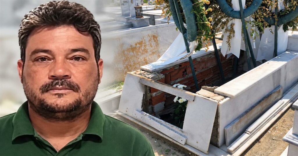 Τραγωδία: 48χρονος έπεσε μέσα στον τάφο του πατέρα του – Υποχώρησε η πλάκα και έφυγε κάτω – Η τραγική ειρωνεία